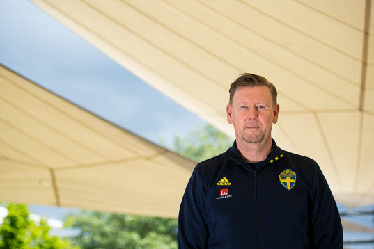 Assistant coach Peter Wettergren poses for a portrait