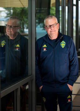 Head coach Janne Andersson poses for a portrait