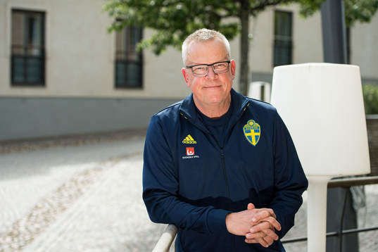 Head coach Janne Andersson poses for a portrait