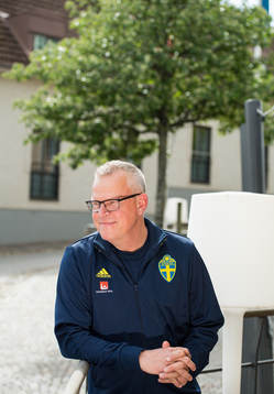 Head coach Janne Andersson poses for a portrait