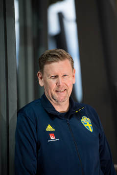 Assistant coach Peter Wettergren poses for a portrait
