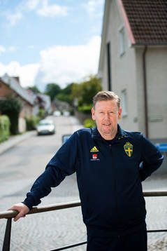 Assistant coach Peter Wettergren poses for a portrait