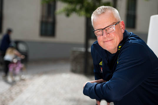 Head coach Janne Andersson poses for a portrait