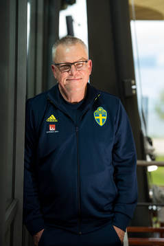 Head coach Janne Andersson poses for a portrait
