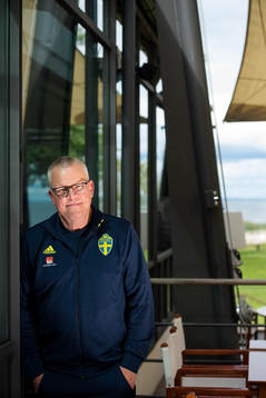 Head coach Janne Andersson poses for a portrait