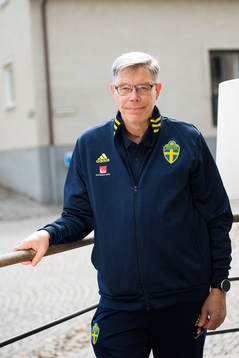 Dale Reese, performance and medical coordinator poses for a