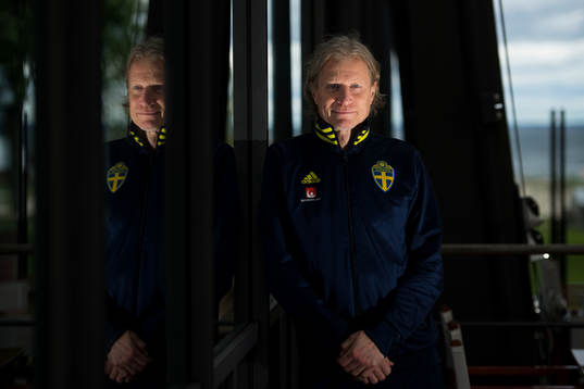 Team manager Stefan Pettersson poses for a portrait