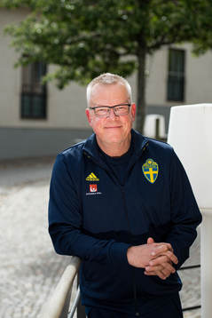 Head coach Janne Andersson poses for a portrait