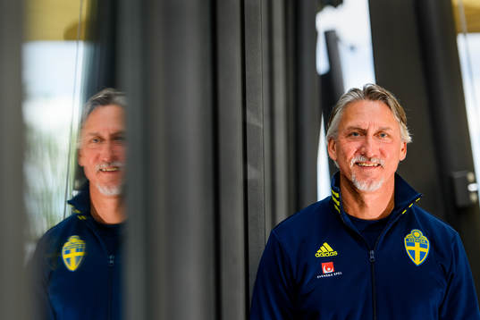 Head of security Jan Gustavsson poses for a portrait
