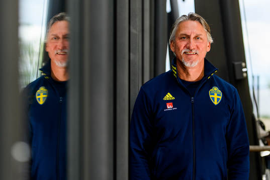 Head of security Jan Gustavsson poses for a portrait