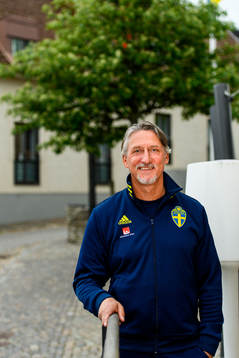 Head of security Jan Gustavsson poses for a portrait