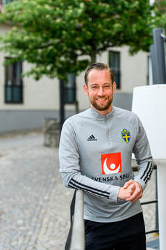 Christian Andersson, physiotherapist poses for a portrait