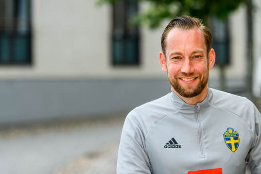 Christian Andersson, physiotherapist poses for a portrait