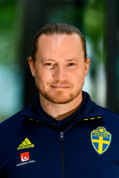 Christoffer Bernspång, video analyst poses for a portrait