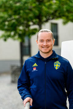 Christoffer Bernspång, video analyst poses for a portrait