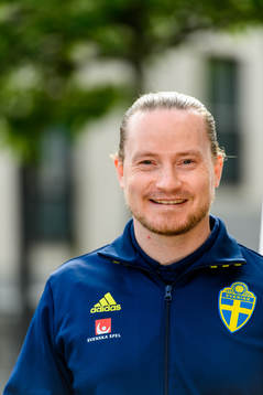 Christoffer Bernspång, video analyst poses for a portrait