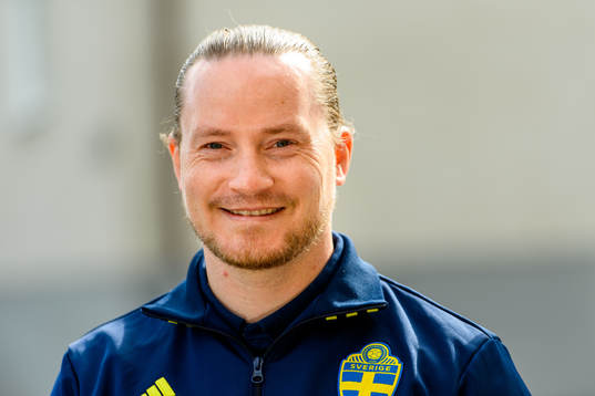 Christoffer Bernspång, video analyst poses for a portrait