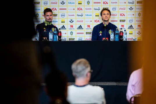 Mikael Lustig and Albin Ekdal