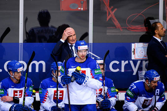Craig Edward Ramsay, Head coach of Slovakia looks dejected