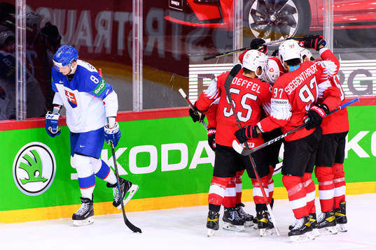 Pavol Skalicky of Slovakia looks dejected