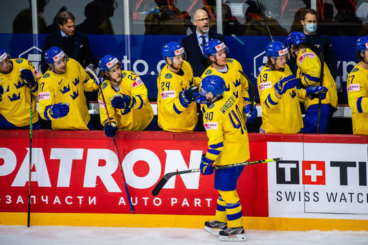 Andreas Wingerli of Sweden celebrates