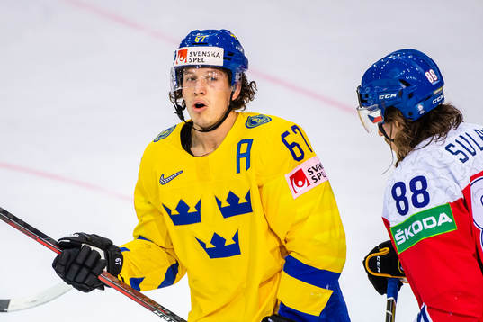Rickard Rakell of Sweden looks dejected