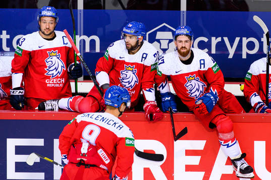 Jan Kovar , Robin Hanzl and Filip Hronek of Czech Republic