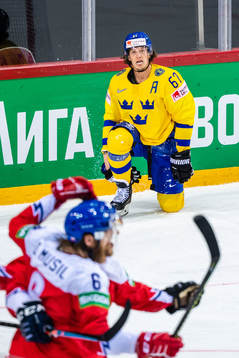 Rickard Rakell of Sweden looks dejected