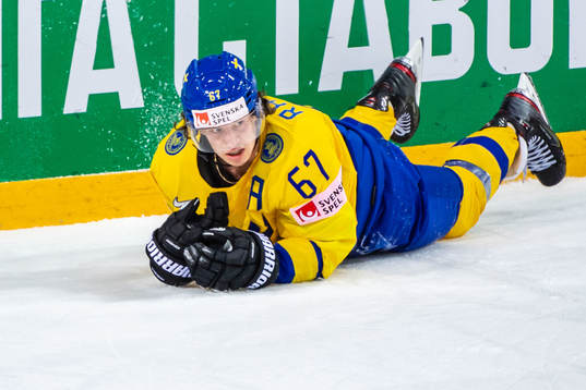 Rickard Rakell of Sweden looks dejected