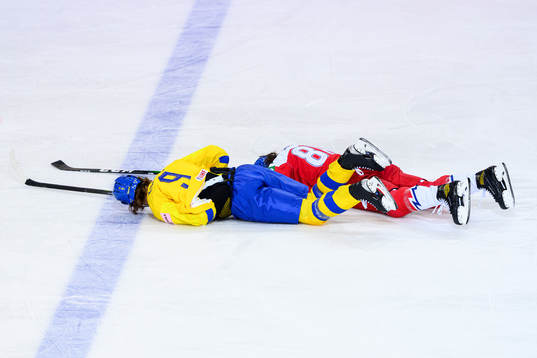 Adrian Kempe of Sweden and Libor Sulak of Czech Republic