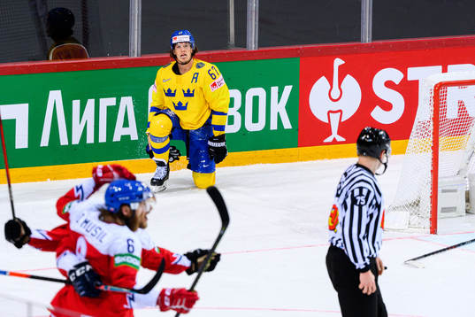 Rickard Rakell of Sweden looks dejected