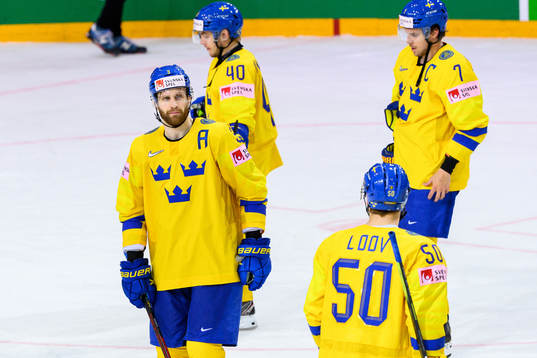 Klas Dahlbeck of Sweden looks dejected