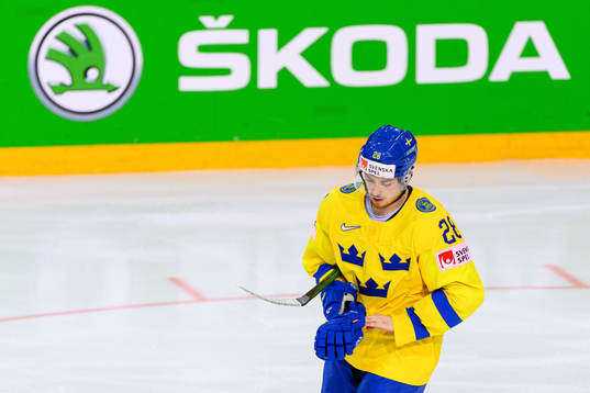 Jesper Frödén of Sweden looks dejected
