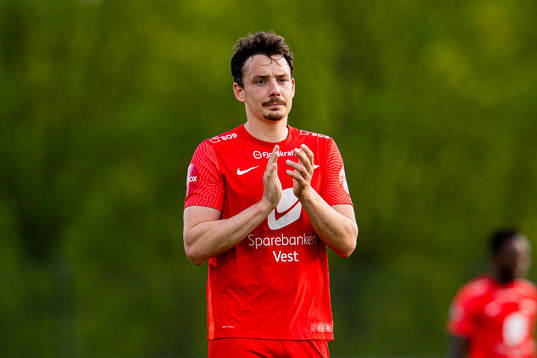 Vegard Forren of Brann looks dejected