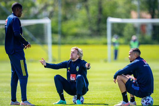 Alexander Isak, Emil Forsberg and Robin Quaison