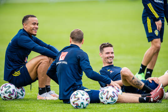 Robin Quaison and Mikael Lustig