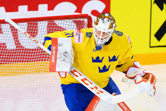 Goalkeeper Viktor Fasth of Sweden