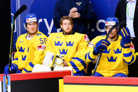 Viktor Lööv, goalkeeper Adam Reideborn and Henrik