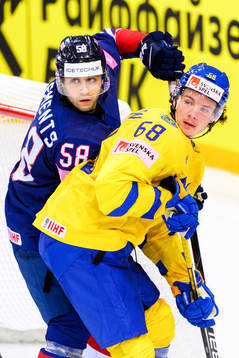 David Clements of Great Britain and Victor Olofsson of