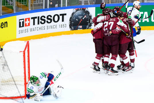Goalkeeper Henrik Haukeland of Norway looks dejected