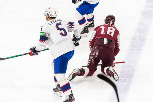 Rodrigo Abols of Latvia sits