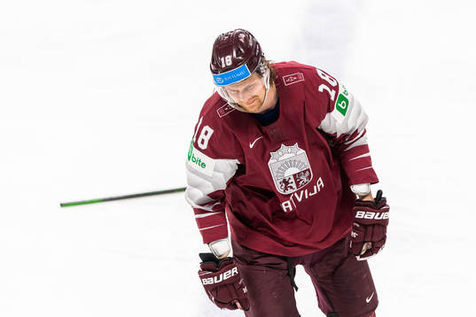 Rodrigo Abols of Latvia in pain