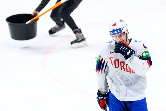 Ken Andre Olimb of Norway looks dejected