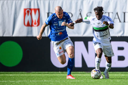 Norrköpings Felix Terins och GAIS Michael Kargbo