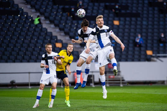 Jere Uronen, Sauli Väisänen and Juhani Ojala of Finland