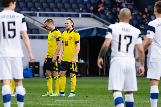 Sebastian Larsson and Emil Forsberg of Sweden