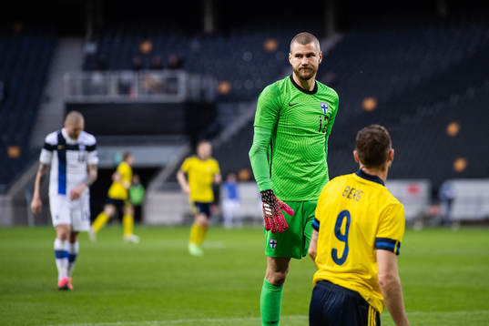 goalkeeper Jesse Joronen of Finland