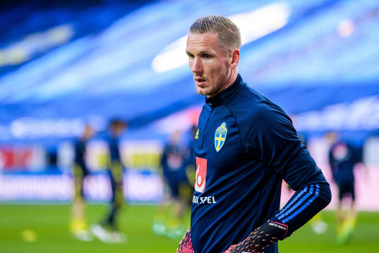 goalkeeper Robin Olsen of Sweden prior to the international
