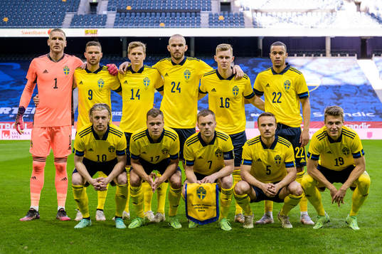 goalkeeper Robin Olsen, Marcus Berg, Joakim Nilsson, Joakim