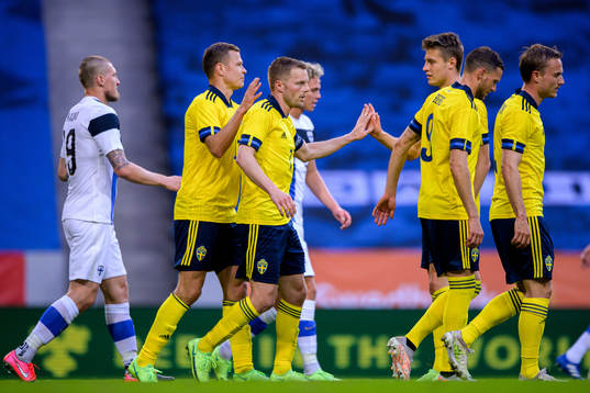 Viktor Claesson, Sebastian Larsson , Marcus Berg, Mattias